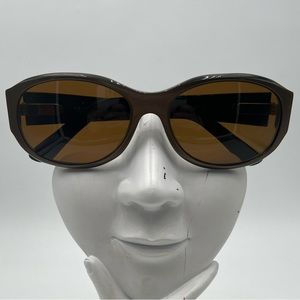Twoeyes TES101 Brown Oval Sunglasses Frames